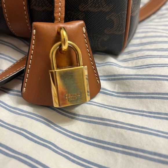 Celine 2019 Boston Bag in Triomphe Canvas - Picture 7 of 14